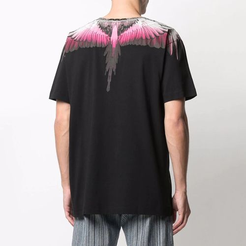 Áo Phông Marcelo Burlon County Of Milan Wings-Print Cotton T-Shirt Màu Đen-2