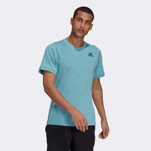 Áo Thun Nam Adidas Tennis Freelift Tshirt Màu Xanh Nhạt-1