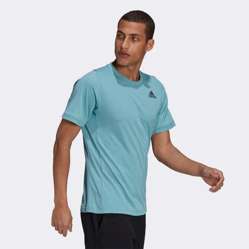 Áo Thun Nam Adidas Tennis Freelift Tshirt Màu Xanh Nhạt-6
