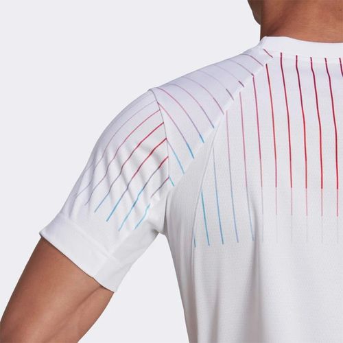 Áo Thun Nam Adidas Tennis Họa Tiết Freelift Melbourn Tshirt Màu Trắng Size S-3