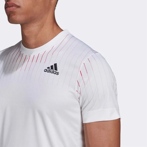 Áo Thun Nam Adidas Tennis Họa Tiết Freelift Melbourn Tshirt Màu Trắng Size S-4