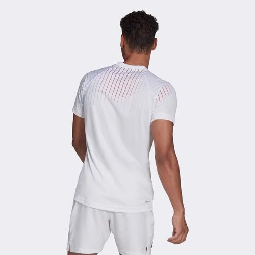Áo Thun Nam Adidas Tennis Họa Tiết Freelift Melbourn Tshirt Màu Trắng Size S-7