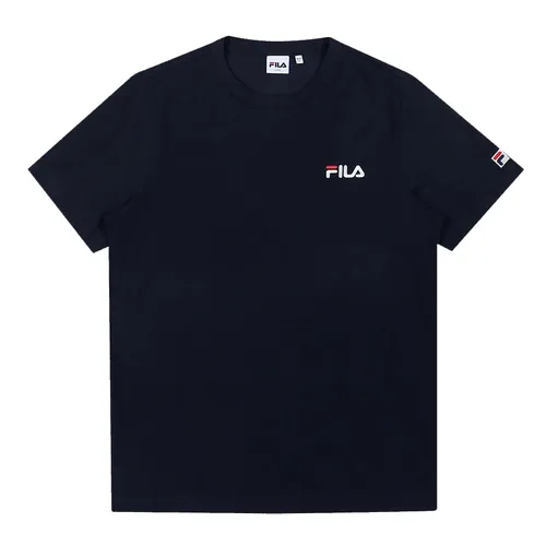 Áo Thun Unisex Fila Essential Small Logo Round Màu Đen