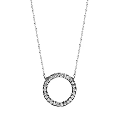 Dây Chuyền Pandora Circle Of Sparkle Necklace 590514cz -45 Màu Bạc - Trang sức - Vua Hàng Hiệu
