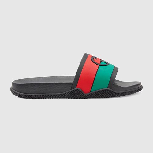Dép Gucci Men's Interlocking G Slide Sandal Phối Màu Size 41-1