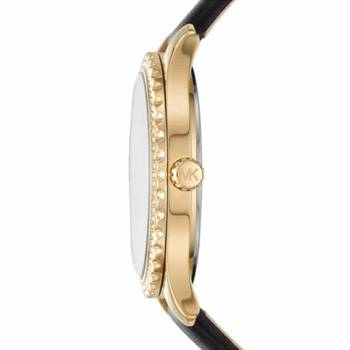 Đồng Hồ Nữ Michael Kors MK Women's Analogue Quartz Watch With Leather Strap MK2911 Màu Đen-1