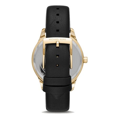 Đồng Hồ Nữ Michael Kors MK Women's Analogue Quartz Watch With Leather Strap MK2911 Màu Đen-3