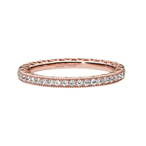 Nhẫn Nữ Pandora Sparkle & Hearts Ring Màu Vàng Hồng - Trang sức - Vua Hàng Hiệu