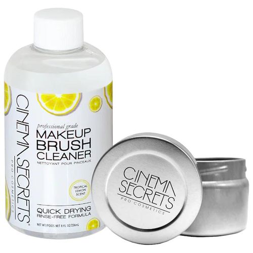 Nước Giặt Cọ Trang Điểm Cinema Secrets Tropical Lemon Makeup Brush Cleaner Pro Starter Kit 236ml-1