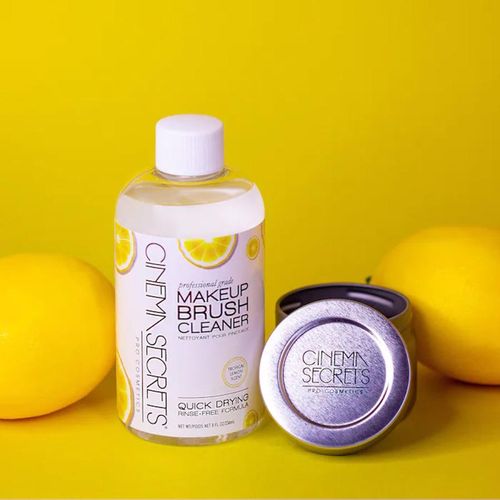 Nước Giặt Cọ Trang Điểm Cinema Secrets Tropical Lemon Makeup Brush Cleaner Pro Starter Kit 236ml-3