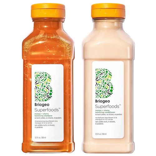 Set Dầu Gội Và Dầu Xả Briogeo Superfoods Mango + Cherry Balancing Shampoo + Conditioner Duo For Oil Control-2