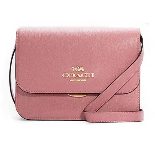 Túi Đeo Chéo Coach C5632 Brynn Flap Crossbody Shell Pink Size 22 Màu Hồng