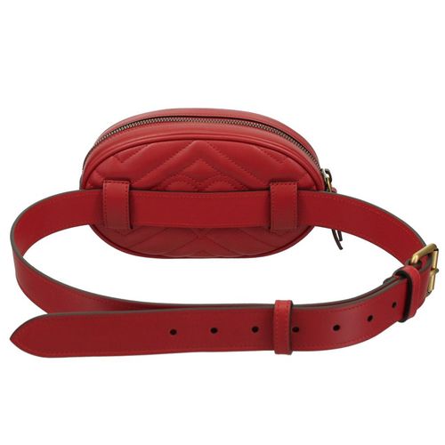 Túi Gucci GG Marmont Matelasse Belt Bag Màu Đỏ-1