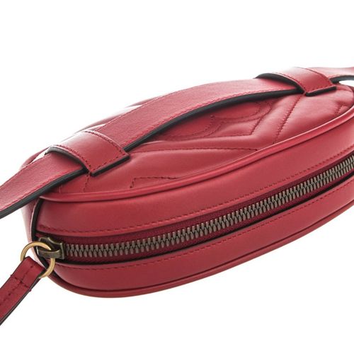 Túi Gucci GG Marmont Matelasse Belt Bag Màu Đỏ-4