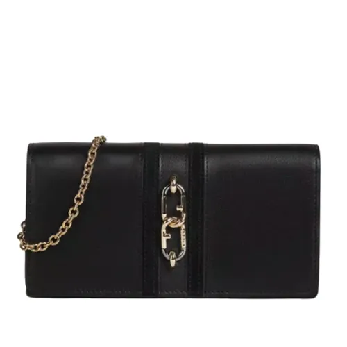 Túi Xách Furla Sirena Chain Wallet L Nero Màu Đen