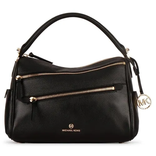 Túi Xách Michael Kors MK Lorimer 21 Zip Top-Handle Satchel Bag Màu Đen