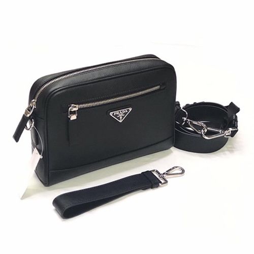 Túi Xách Prada Saffiano Leather Cross-Body Bag Màu Đen-3