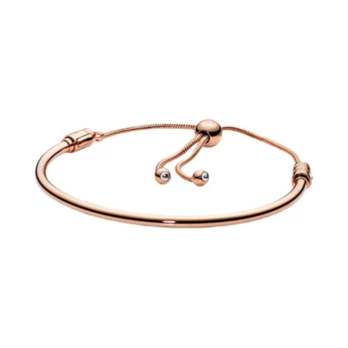 Vòng Đeo Tay Nữ Pandora Moments Slider Bangle Màu Vàng Hồng - Trang sức - Vua Hàng Hiệu