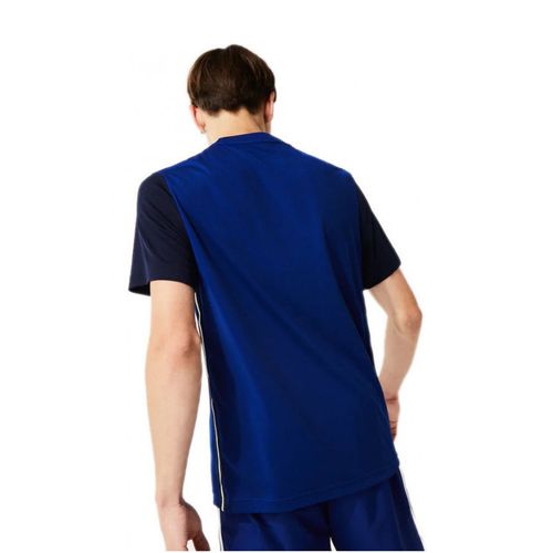 Áo Phông Lacoste Herren Sport T-Shirt Mit Colourblock Blau Màu Xanh Đen Size XS-2