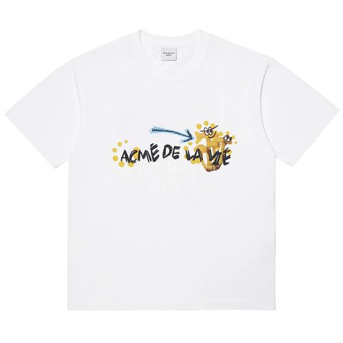 Áo Phông Acmé De La Vie ADLV  Mushroom Collage Short Sleevet-Shirt White Màu Trắng