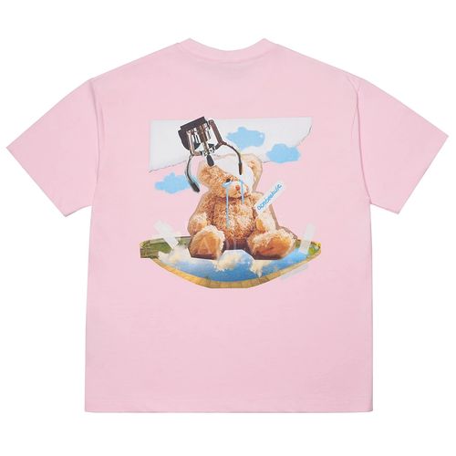 Áo Phông Acmé De La Vie ADLV Teddy Bear Doll Collage Short Sleevet T-Shirt Pink Màu Hồng Size 1