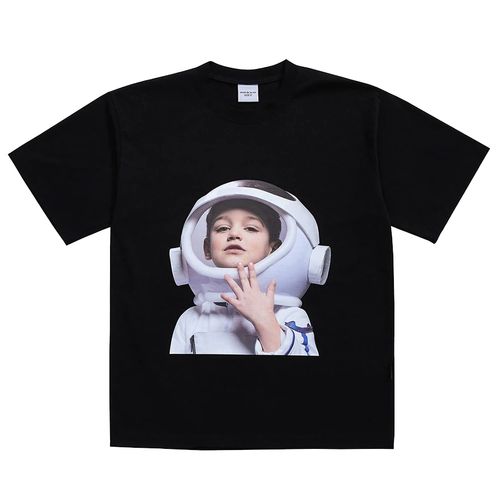Áo Phông Acmé De La Vie ADLV Baby Face Short Sleeve T-Shirt Black Astronaut Màu Đen Size 1