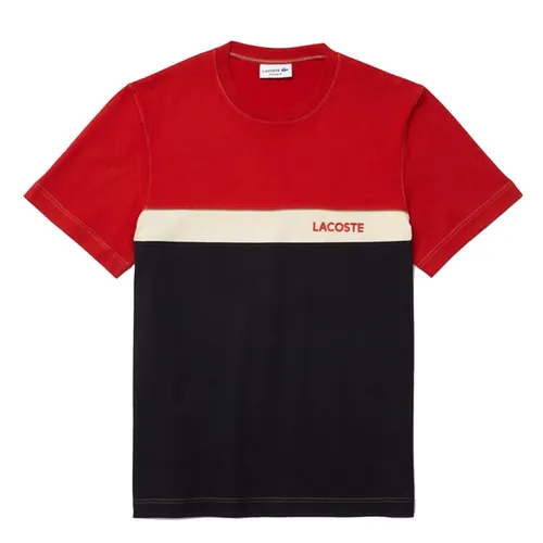 Áo Phông Lacoste Color Block Crew Neck T-Shirt Phối Màu Size S