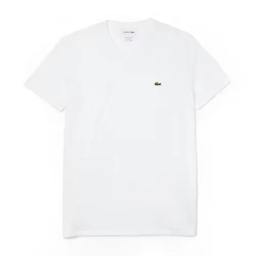 Áo Phông Lacoste Men's V-neck Pima Cotton Jersey T-shirt Màu Trắng Size S - Thời trang - Vua Hàng Hiệu
