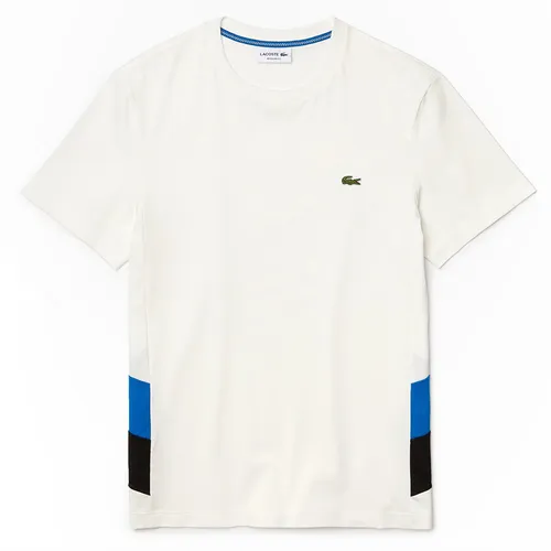 Áo Phông Lacoste Men’s Crew Neck Colorblock Panels Cotton T-Shirt Màu Trắng Size L