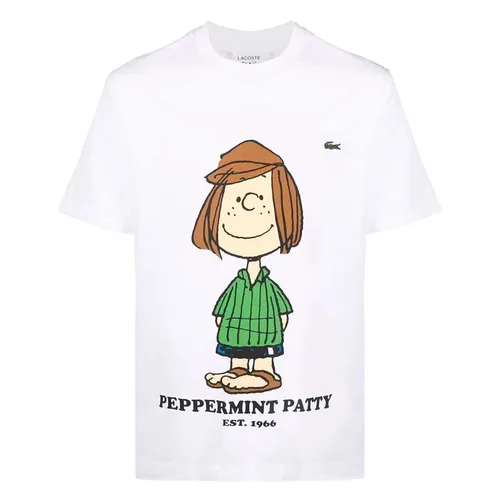Áo Phông Nam Lacoste Graphic-Print Short-Sleeved T-Shirt Màu Trắng