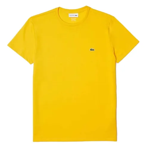 Áo Phông Nam Lacoste Men's Crew Neck Pima Cotton Jersey T-Shirt Màu Vàng Size S
