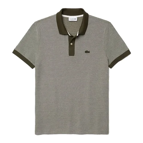 Thời trang Xám Áo Polo 100% Cotton - Áo Polo Lacoste PH0059 Regular Fit Màu Xám - Vua Hàng Hiệu