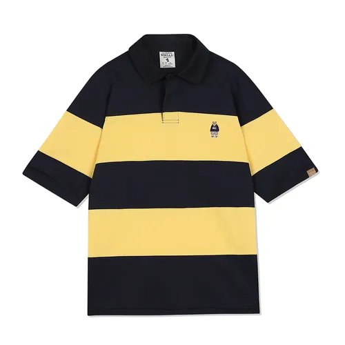 WHOAU Áo Polo - Áo Polo WHOAU Steve WHHAC2435U Màu Đen Vàng - Vua Hàng Hiệu