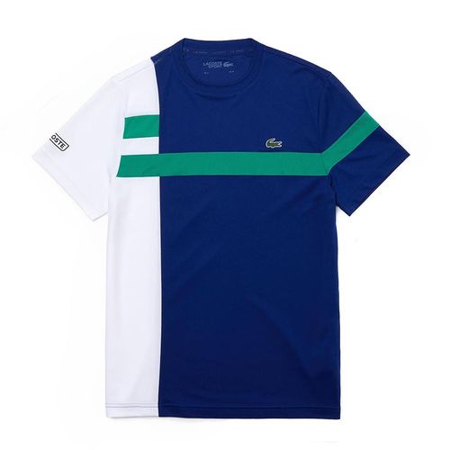 Áo Thun Lacoste Tennis Men's T-Shirt Màu Trắng Xanh Size L-5