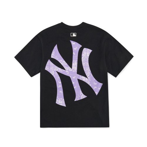 Áo Thun MLB Paisley Megalogo New York Yankees Tshirt 3ATS53023-50BKS Màu Đen Size S-1