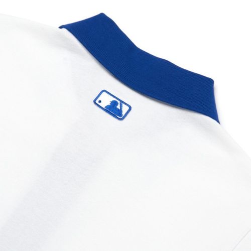 Áo Tshirt Polo MLB Basic Slim Fit Collar LA Dodgers 3FPQ03023-07BLD Màu Trắng Viền Xanh-4
