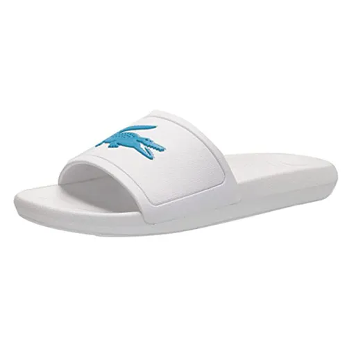 Dép Lacoste Men's Croco Slide Sandal Màu Trắng Xanh