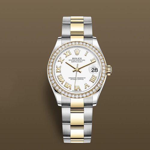 Đồng Hồ Rolex Datejust 31 Dark Grey Diamonds Dial Diamond Bezel Yellow Gold Two Tone Watch 278383RBR-2