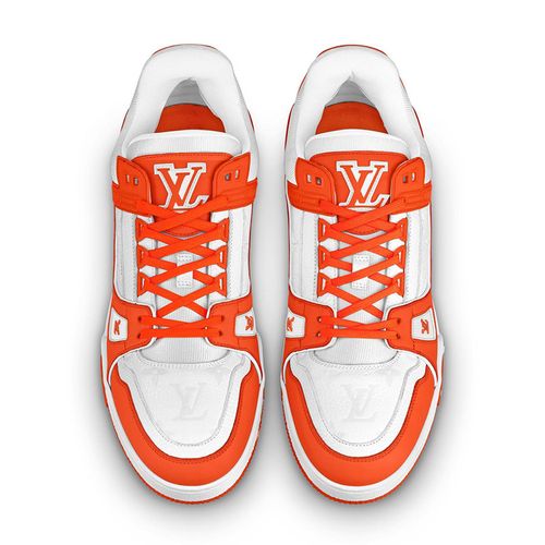 Giày Sneaker Louis Vuitton Trainer Orange 1A9ZC2 Màu Trắng Cam-1