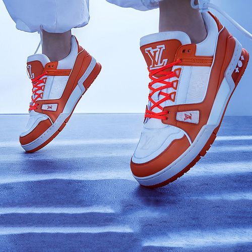 Giày Sneaker Louis Vuitton Trainer Orange 1A9ZC2 Màu Trắng Cam-3