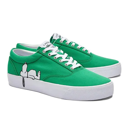 Giày Thể Thao Lacoste Men's Jump Serve Lace Lacoste x Peanuts Trainers Màu Xanh Lá Size 40.5