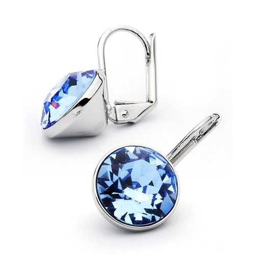 Khuyên Tai Swarovski Crystals From Swarovski Small Bella Stud Earrings For Women 5528515 Màu Xanh Blue-2