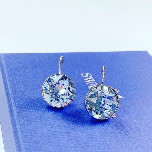 Khuyên Tai Swarovski Crystals From Swarovski Small Bella Stud Earrings For Women 5528515 Màu Xanh Blue-4