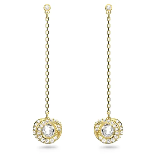 Khuyên Tai Swarovski Generation Drop Earrings Long, White, Gold-Tone Plated Màu Vàng - Trang sức - Vua Hàng Hiệu