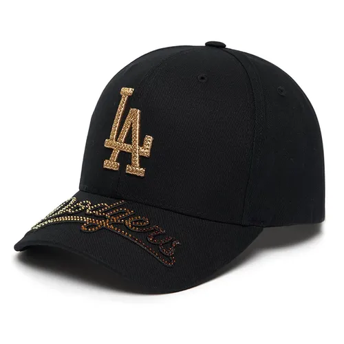 Mũ MLB Gradient Crystal Lettering Structure Ball Cap LA Dodgers 3ACP0431N-07GOS Màu Đen