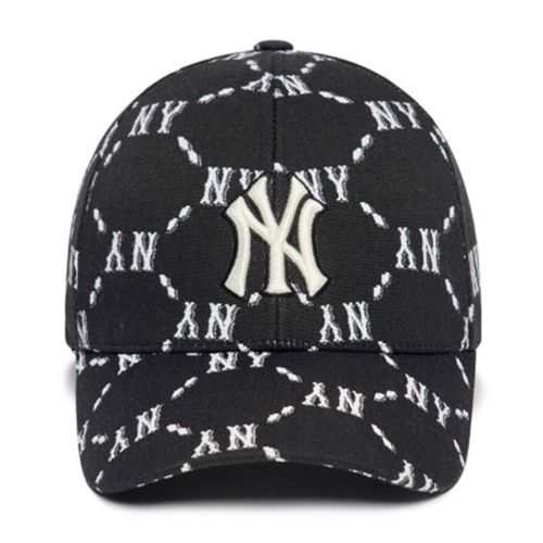 Mũ MLB Monogram Diamond Structure Ball Cap New York Yankees 3ACPM032N-50BKS Màu Đen-6