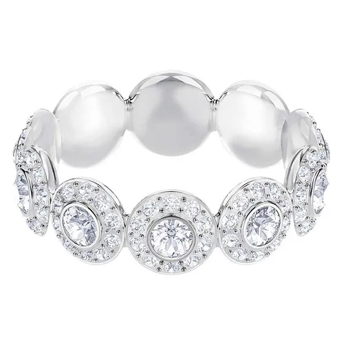 Nhẫn Swarovski Angelic Ring Round Cut, White, Rhodium Plated Màu Bạc Size 55 - Trang sức - Vua Hàng Hiệu