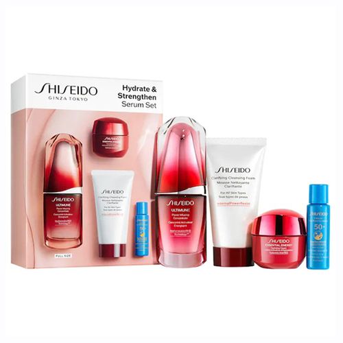 Set Sản Phẩm Chăm Sóc Da Shiseido Ultimune Hydrate & Strengthen Serum 4 Món