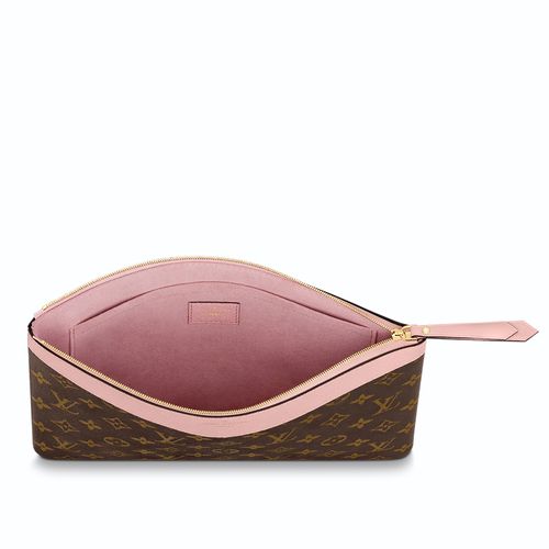 Túi Cầm Tay Nữ Louis Vuitton LV Daily Pouch Rose Poudre Màu Nâu Hồng-1