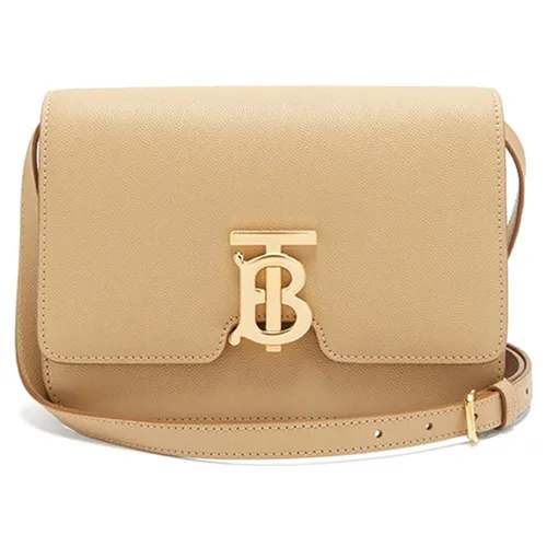 Túi Đeo Chéo Burberry TB Monogram Small Grained-Leather Cross-Body Bag Womens Màu Be - Túi xách - Vua Hàng Hiệu